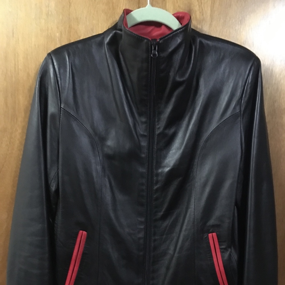 Leather jacket from Florence, Italy.